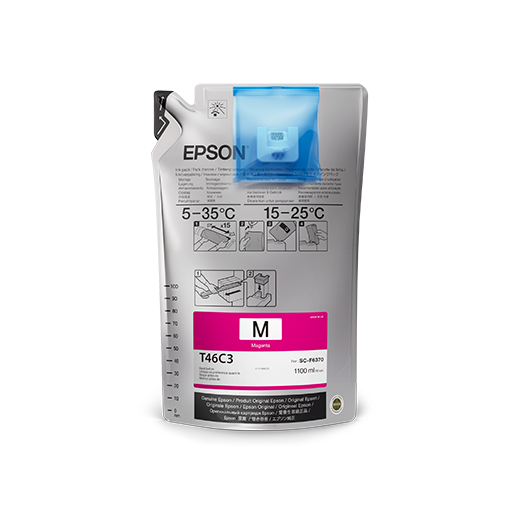 Epson 6 Pack of 1.1L T46C Ultrachrome DS Inks - Magenta