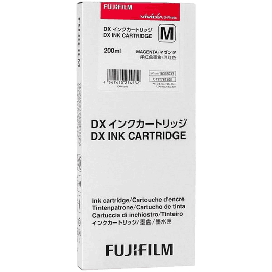 FUJIFILM DX ink cartridge for the Fuji X-series, designed for high-quality printing and vibrant color output.