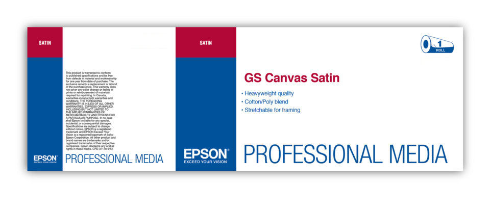 Epson GS Production Canvas Satin 54" x 150' Roll