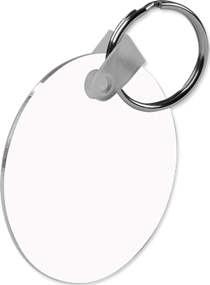 Unisub 2" Round Aluminum Key Chain Round 2 Sided