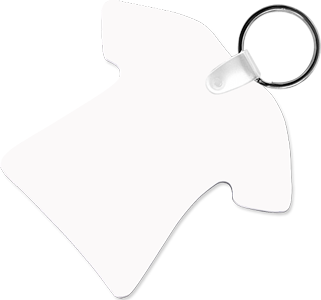 Unisub 2.5" x 2.77" Aluminum Key Chain Tee Shirt 2 Sided