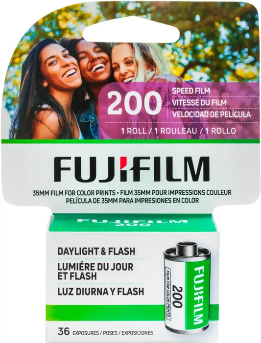 Fujifilm 200 Color Negative 35mm Roll Film - Pack of 10 single rolls