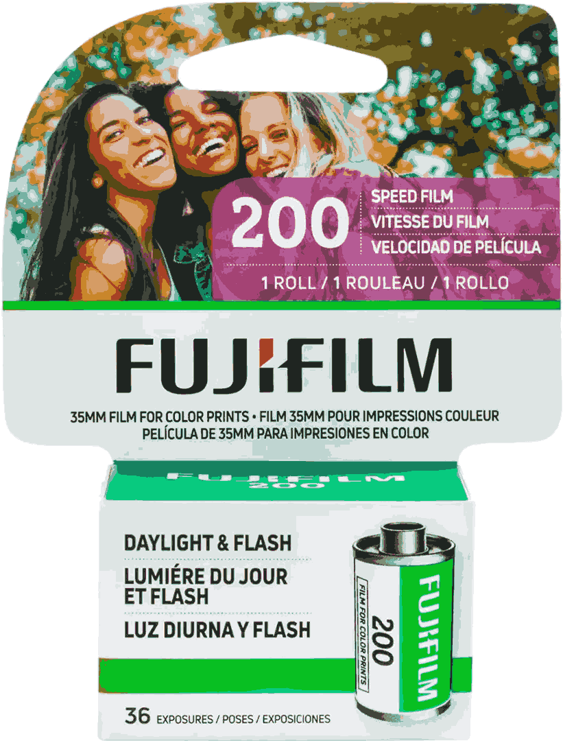 Fujifilm 200 Color Negative 35mm Roll Film - Pack of 10 single rolls