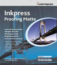 Inkpress Proofing Matte - 44" x 100' Roll