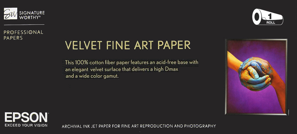 Epson Somerset Velvet 255gsm - 44" x 50' Roll