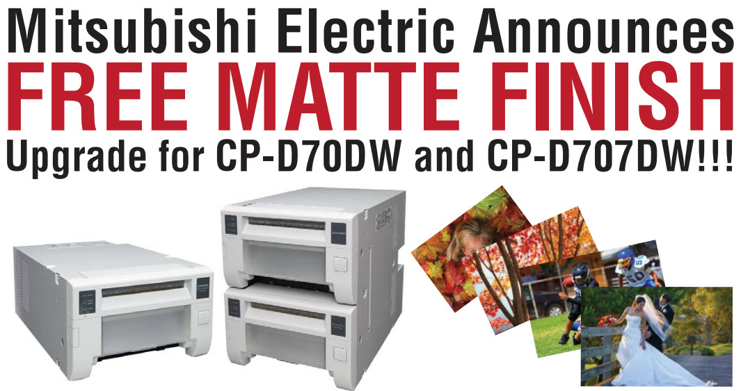 Mitsubishi Matte Finish upgrade for the CPD70 Series photo printers