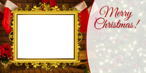 Free Merry Christmas 4x8 Holiday Photo Card Template