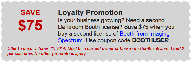 Save $75 on Darkroom Booth photo booth software