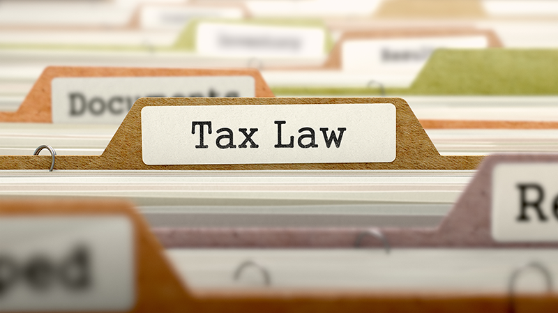 tax law banner