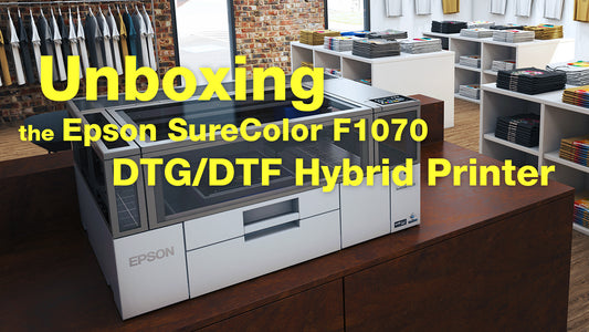 Unboxing the Epson SureColor F1070 DTG/DTF Hybrid Printer