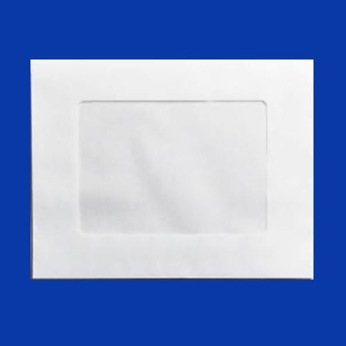 Plain White Envelope with window, 6.5" x 8.5"