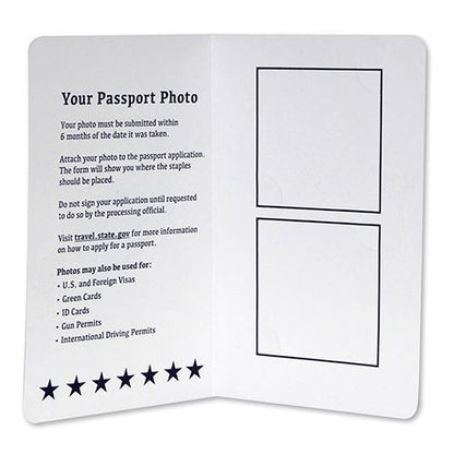 Passport Print Folder - White (100 Count)