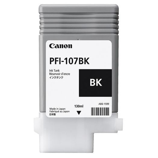 Canon  PFI-107 Ink, 130 ml - Black