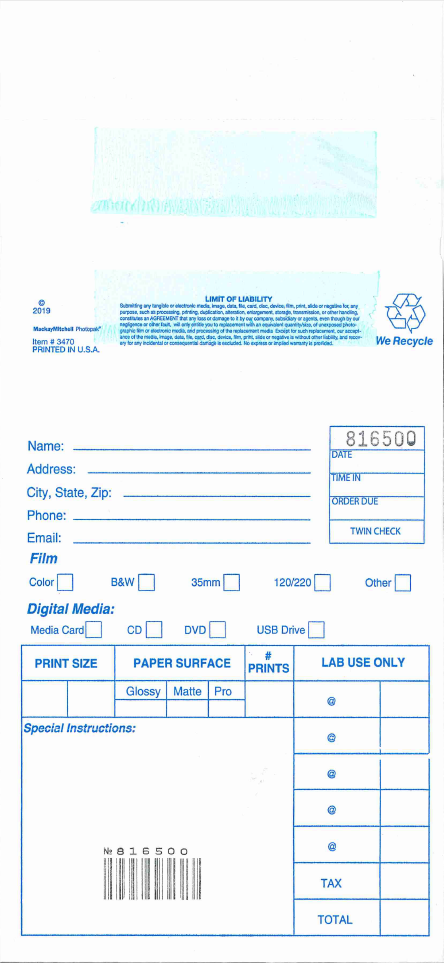 Order Envelope - Brushstroke design – Imaging Spectrum
