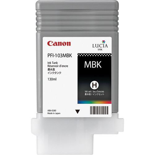 Canon PFI-103MBK Ink, 130 ml - Matte Black