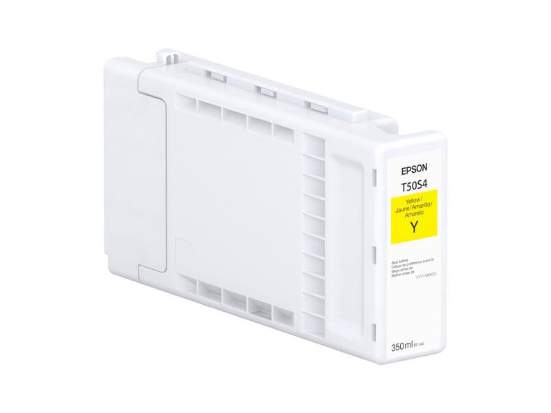 Epson yellow ink cartridge on a white background
