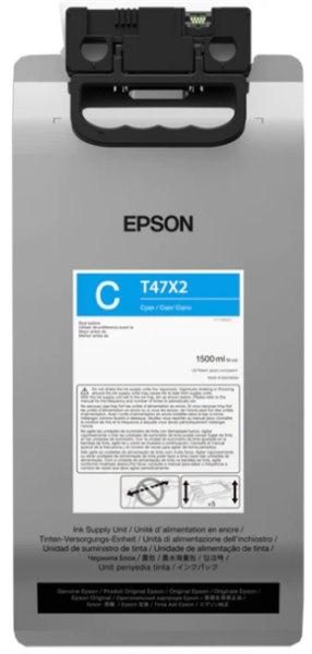 Epson T47X UltraChrome DG 1.5L Ink - Cyan (T47X22N)
