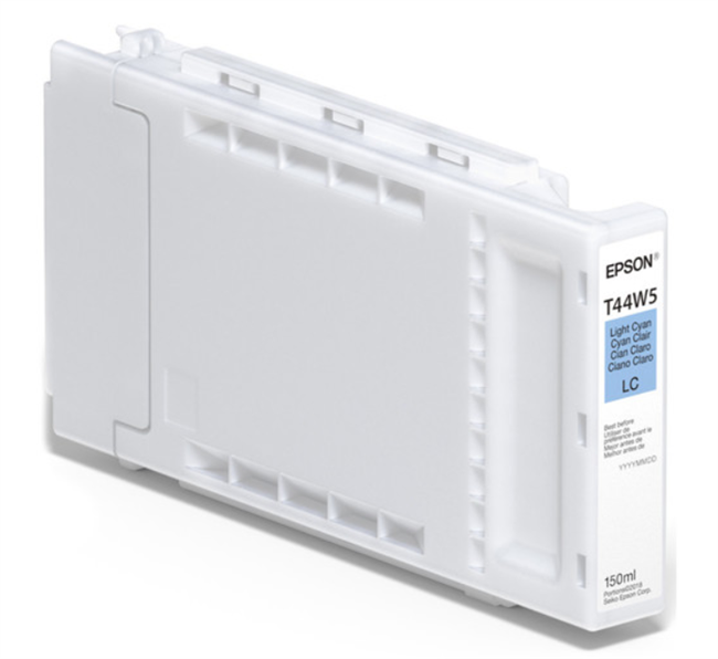 Epson T44W5 light cyan ink cartridge on a white background