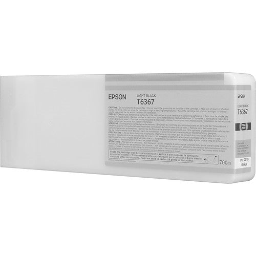 Epson light black ink cartridge on a white background