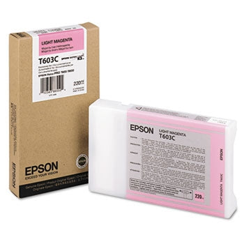 Epson ink cartridge with packaging on a white background