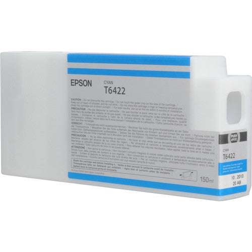Epson T6422 cyan ink cartridge packaging on a white background