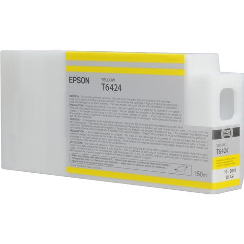 Epson yellow ink cartridge packaging on a white background