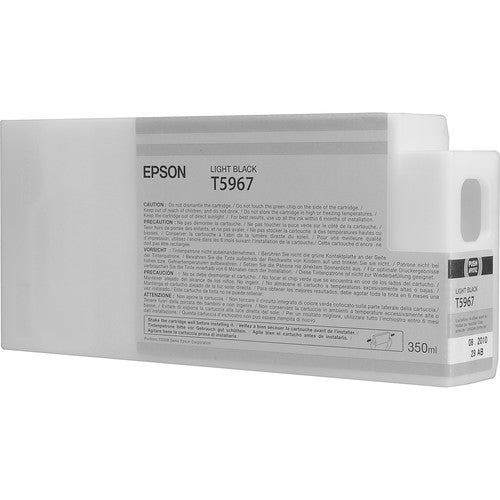 Epson light black ink cartridge packaging on a white background