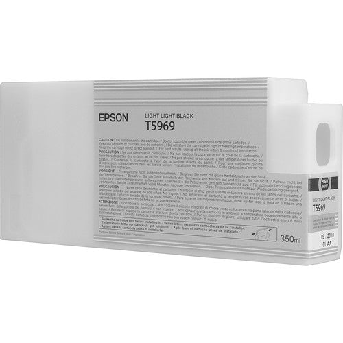 Epson light light black ink cartridge packaging on a white background