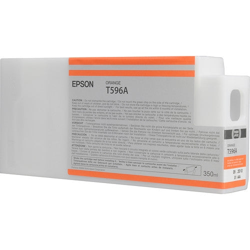 Epson ink cartridge packaging with orange and black text on a white background