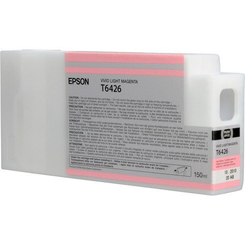 Epson Vivid Light Magenta ink cartridge packaging on a white background
