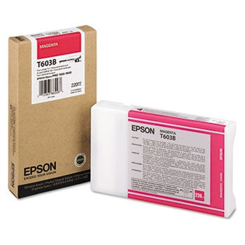 Epson ink cartridge with packaging on a white background