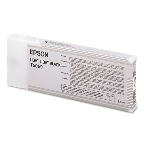 Epson light light black ink cartridge packaging on a white background
