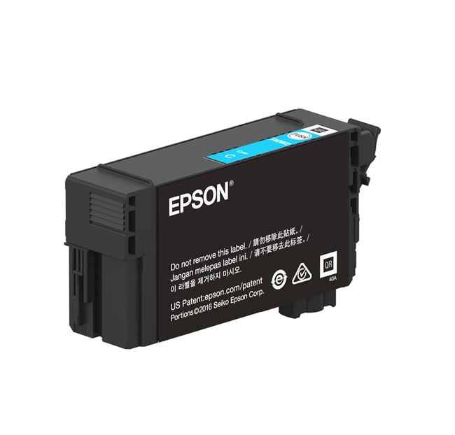 Epson ink cartridge on a white background