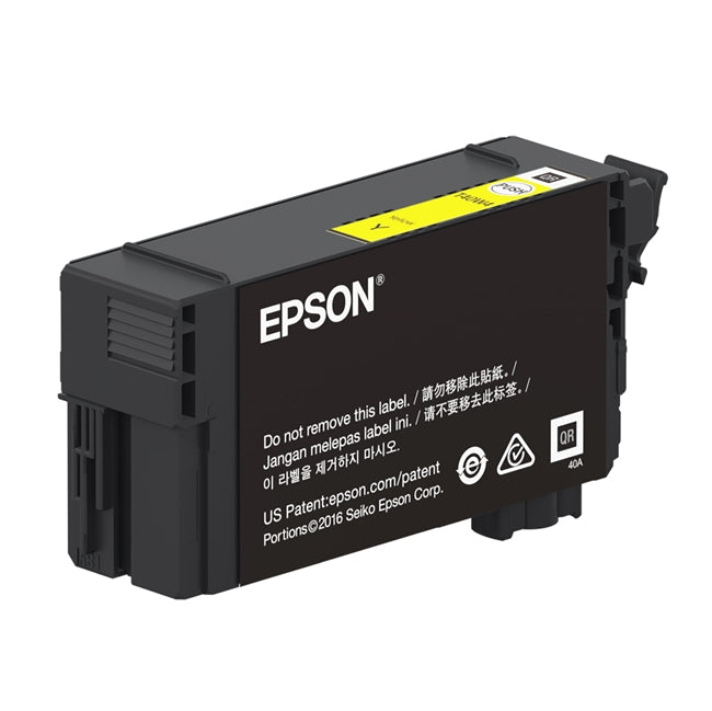 Epson ink cartridge on a white background