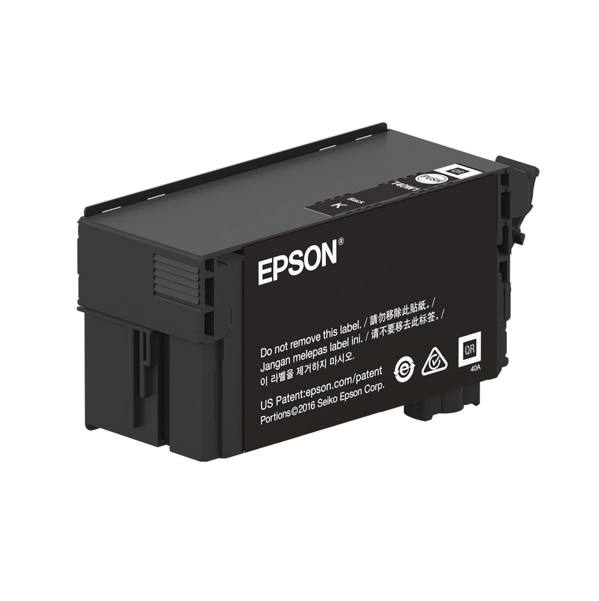 Epson ink cartridge on a white background