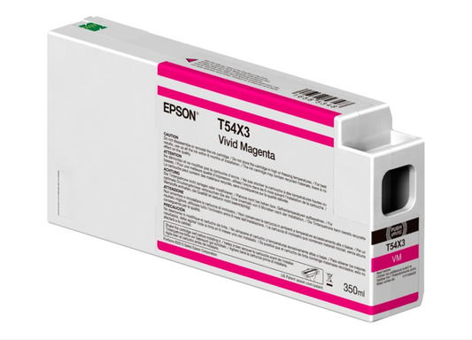 Epson T54X3 Vivid Magenta ink cartridge on a white background