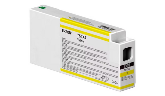 Epson T54X4 yellow ink cartridge on a white background