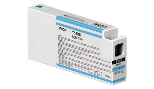 Epson light cyan ink cartridge on a white background