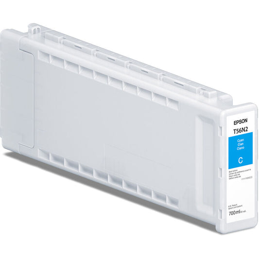 Epson 700ml T56N UltraChrome PRO10 Ink for SureColor P7370/P9370 Printer - Cyan