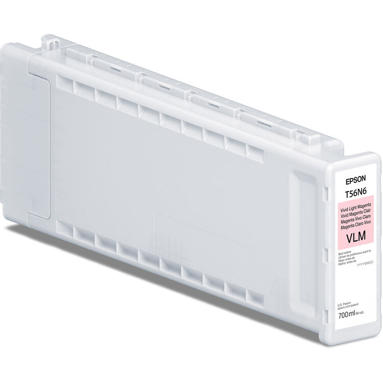 Epson 700ml T56N UltraChrome PRO10 Ink for SureColor P7370/P9370 Printer - Vivid Light Magenta