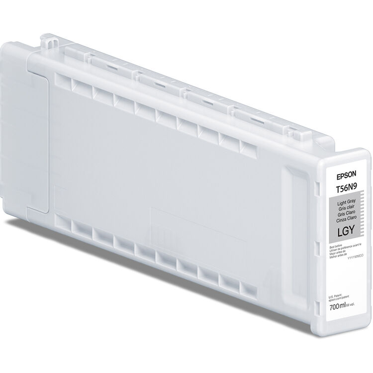 Epson 700ml T56N UltraChrome PRO10 Ink for SureColor P7370/P9370 Printer - Light Gray