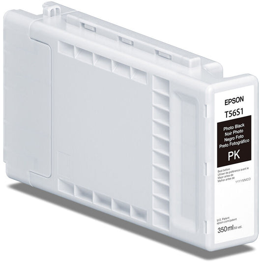 Epson 350ml T56S UltraChrome PRO10 Ink for SureColor P7370/P9370 Printer - Photo Black