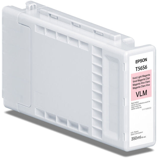 Epson 350ml T56S UltraChrome PRO10 Ink for SureColor P7370/P9370 Printer - Vivid Light Magenta