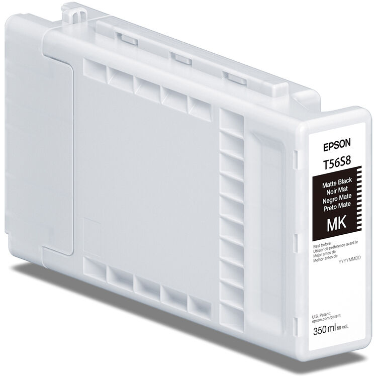 Epson 350ml T56S UltraChrome PRO10 Ink for SureColor P7370/P9370 Printer - Matte Black
