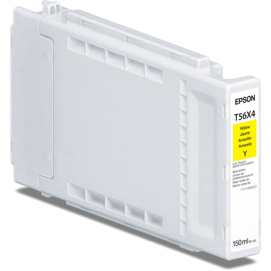 Epson 150ml T56X UltraChrome PRO10 Ink for SureColor P7370/P9370 Printer - Yellow