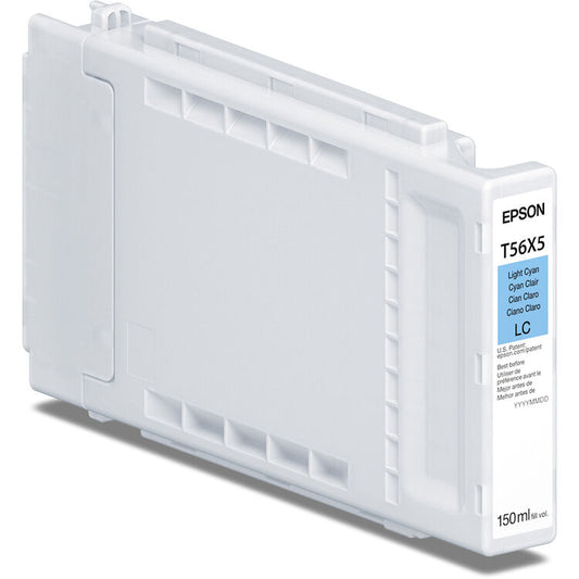 Epson 150ml T56X UltraChrome PRO10 Ink for SureColor P7370/P9370 Printer - Light Cyan
