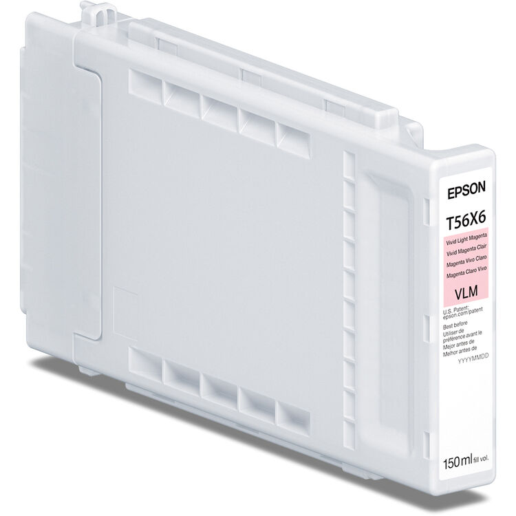 Epson 150ml T56X UltraChrome PRO10 Ink for SureColor P7370/P9370 Printer - Vivid Light Magenta
