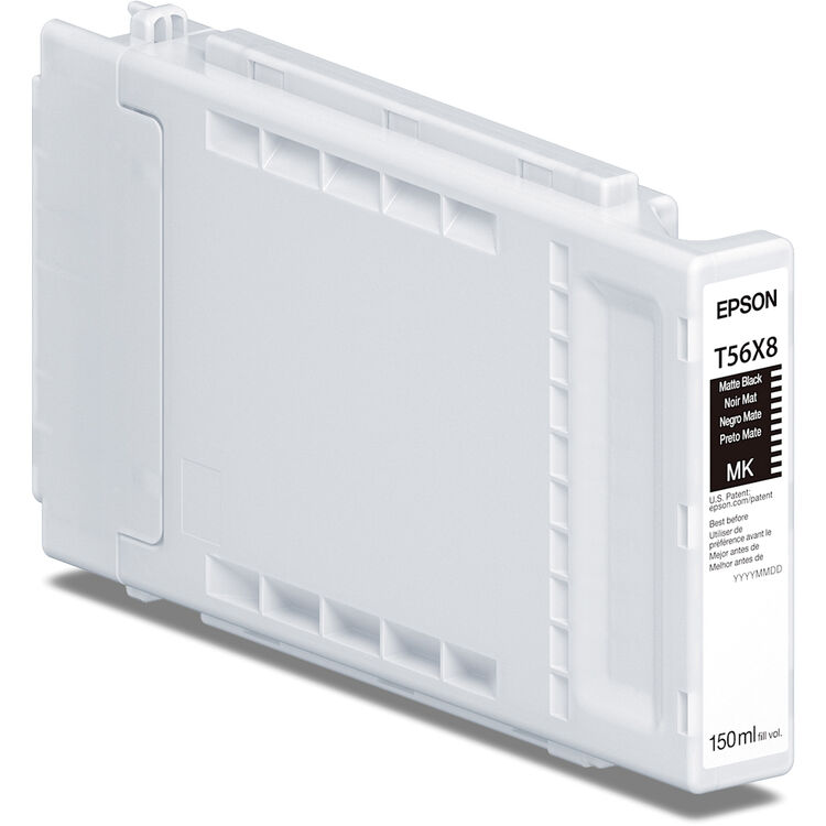 Epson 150ml T56X UltraChrome PRO10 Ink for SureColor P7370/P9370 Printer - Matte Black