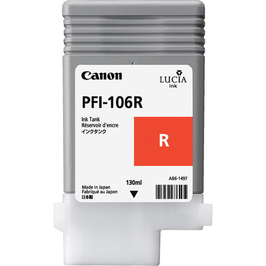 Canon 130ml PFI-106 Ink - Red (6627B001AA)