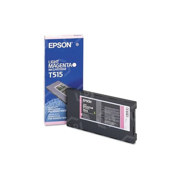 Epson light magenta ink cartridge with packaging on a white background